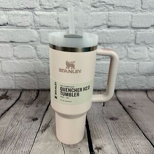 Stanley Flowstate Quencher H2.O Tumbler 40 Oz. Adventure Series Rose Quartz NWT